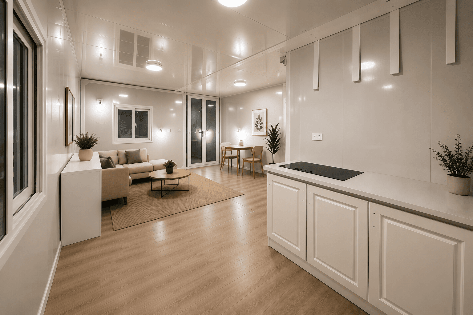 Open-plan living interior